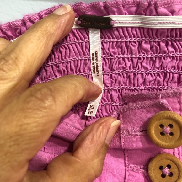 Free People Lilah Pink/purple Pleated Tube Strapless Maxi dress Size XS - Picture 6 of 12